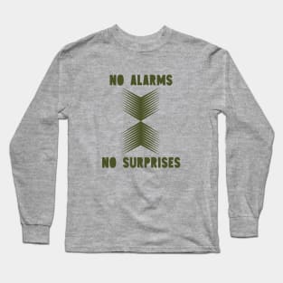 No Surprises, green Long Sleeve T-Shirt